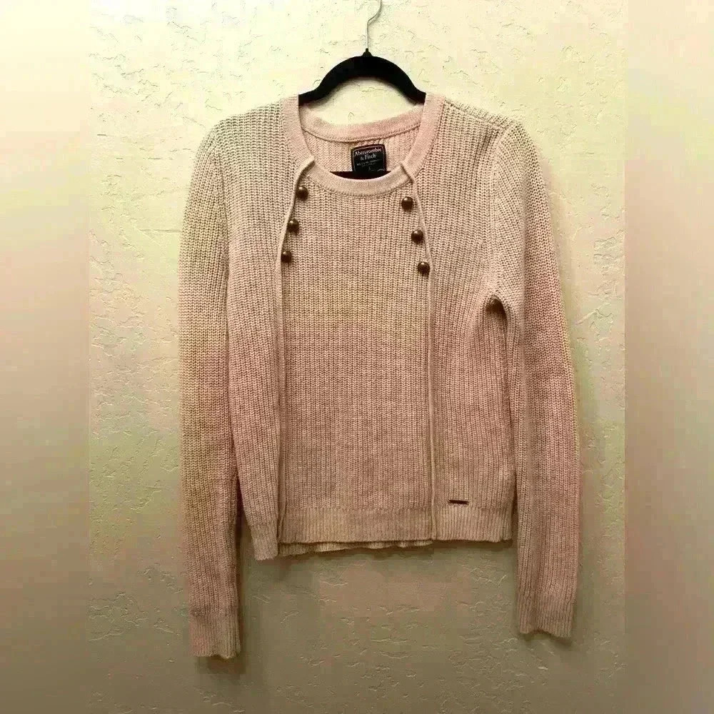 Abercrombie and fitch Y2K coquette dainty fall pullover sweater sz SM classic